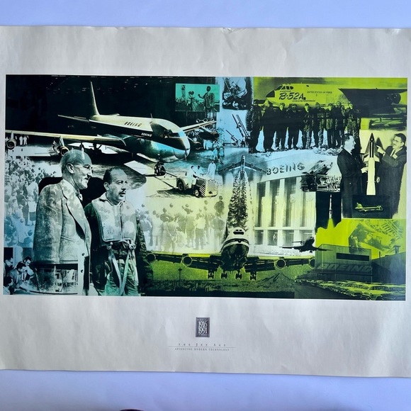 Boeing 75‎ Year Anniversary 1916 - 1991 Poster Collection Set of 4 - Picture 10 of 10